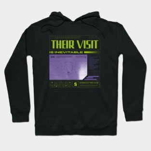 UFO UAPs Close Encounters Their Visit extraterrestrial Hoodie